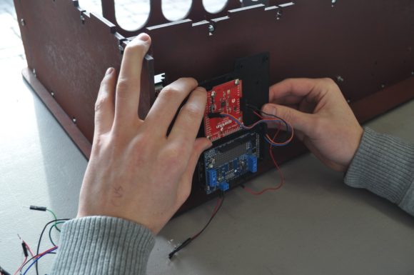 mounting electronics board